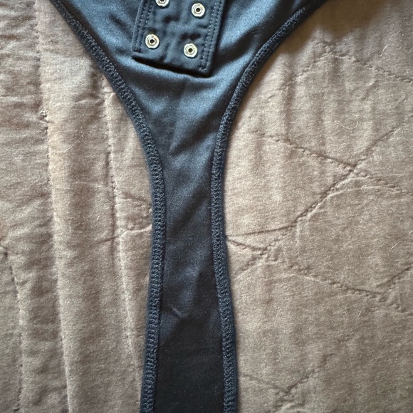 Dynamite Square neck Black Bodysuit Size Large - Picture 4 of 5